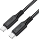 Кабель Acefast C17-03 USB-C to USB-C silicone charging data cable Black (6974316284161) - зображення 1