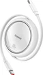 Кабель Baseus Free2Draw Mini Retractable Charging Cable Type-C to Type-C 100W 1 м Moon White (P10364500211-00) - зображення 1