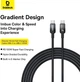 Кабель Baseus Discolor Series Fast Charging Cable USB-C to USB-C 100W 1 м Cluster Black (P10374902111-00) - зображення 4