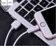 Кабель Hoco X1 USB to iP 2.4A, 2 м, PVC, PVC connectors White (6957531032014) - зображення 2
