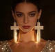 Сережки вечерняя бижутерия Акцентные стразы jewelry Золотистые - изображение 6