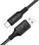 Кабель Acefast C17-04 USB-A to USB-C silicone charging data cable Black (6974316284178) - зображення 4