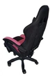 Кресло геймерское Bonro Lady 806 черно-розовое с подушкой-сердцем и регулируемой спинкой (76-167-42300097) - изображение 4