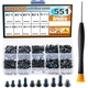Набор Винтов 551шт/M2;M2.5;M3 с Отверткой Для Сборки ПК Spec (SP-067551) - изображение 5