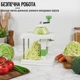 Капусторезка механическая CABBAGE CUTTER шинковка для капусты с 3 запасными лезвиями в комплекте - изображение 10