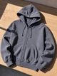 Худі на блискавці Just Hoods Zoodie (Серо-Синий XL) - изображение 4