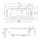 Ванна акрилова BESCO PMD PIRAMIDA ARIA 150x70 - зображення 3
