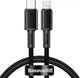 Кабель Baseus High Density Braided Fast Charging Data Cable Type-C to iP PD 20W 1 м Black (CATLGD-01) - зображення 1