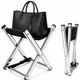 Підставка для сумок складна BAG STAND Premium Oxford 600D Металева Чорна - изображение 6
