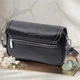 Женская кожаная сумка Vintage 24,5х15х7,5 см черная маленькая с клапаном через плечо 60656 - изображение 3