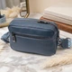 Сумка женская кросс-боди через плечо из натуральной кожи маленькая Vintage Синий 36504 - изображение 3