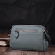 Женская кожаная сумка Vintage голубая 19x12,5x6,5 см маленькая на два отделения 60784 - изображение 10