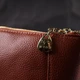 Женская кожаная сумка через плечо Vintage 22х15,5х7,5 см коричневая 60686 - изображение 12