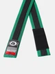 Детский пояс для БЖЖ Kids BJJ Gi Belt Green Black Stripe M4 Цвет Черный (501280-403-M4) - изображение 2