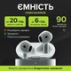 Бездротові навушники для iOS Android навушники Air 4 білі з активним шумозаглушенням - зображення 2