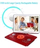Портативный DVD-плеер YOOHOO 16.9”, 14.1” LCD, USB, SD, AV, красный - изображение 3