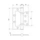 Завіса Apecs 100*75*2,5 B2-V2 Steel BLM чорна 2 шт - зображення 2