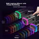 Мікрофон FIFINE AM8 USB настільний з RGB-підсвіткою, шумозаглушення, чорний - зображення 5