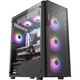 Segotep Wide Axe 5 Black, корпус для настільного комп'ютера (роз'єм MATX / скляна бічна панель / водяне охолодження 240 мм / панель охолодження із залізної сітки / корпус для ігрового ПК для домашнього офісу) - изображение 1