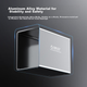 Корпус для жорсткого диска ORICO Disk Array, багатовідсіковий, 3,5-дюймовий, USB 3.0, механічний жорсткий диск SATA, зовнішній корпус для RAID-сховища, повністю алюмінієвий, двовідсіковий, 9528RU3 - зображення 6