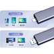 Портативный корпус для жесткого диска FANXIANG M.2 NVMe/SATA с двумя протоколами, интерфейсом Type-C/USB3.2, для прямого подключения SSD к ноутбуку MD80 - изображение 2