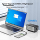 Зовнішній корпус для жорсткого диска ORICO, 2,5-дюймовий, USB 3.0, інтерфейс SATA, зовнішній корпус для ноутбука з твердотільними та механічними SSD-накопичувачами, повністю прозорий, 2139U3 - зображення 5