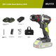 Безщітковий електричний дриль WORX 20V WU173 (2.0 з двома батареями), дриль-пістолет на літієвих батареях, електрична викрутка, багатофункціональний перфоратор - зображення 9