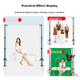 YOUFES YH1A 2*2-метровый фон для прямой трансляции фотосъемки, подставка для зеленого экрана, фон для хромакея, подставка для фотофона, специализированное фотооборудование для портретных и идентификационных фотографий, утолщенная телескопическая рама. - изображение 11