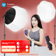 YOUFES YS7 Світлодіодна куля для прямі трансляції фотографії, постійне освітлення, м'яка світлова куля для зйомки, обладнання для фотостудії, реквізит для камери, набір краси для ведучого коротких відео - зображення 4