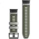 Силіконовий ремінець для годинника GARMIN Misty Gray/Moss Green, двоколірний, швидкознімний (26 мм), сумісний з F7X PRO/EPIX PRO (51) - зображення 2