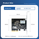 Однопортова серверна мережева карта EB-LINK PCIE X4 10G з чіпом AQC107, порт Ethernet 10G для кіберспортивних ігор, підтримка швидкостей 10G/5G/2.5G/1G, адаптивна - изображение 5