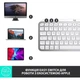 Клавиатура Logitech MX Keys Mini For Mac Wireless Illuminated Pale (920-010526) Grey [68419] - изображение 3