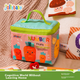 Книжка тканевая детская Jollybaby, развивающие карточки, фрукты/овощи - изображение 4