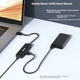 Док-станция PHILIPS USB 3.0 Hub, высокоскоростной 4-портовый расширительный концентратор, многоинтерфейсный преобразователь, адаптер для ноутбука с блоком питания Type-C, длина кабеля 0,2 м. - изображение 3