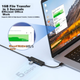 Док-станция PHILIPS USB 3.0 Hub, высокоскоростной 4-портовый расширительный концентратор, многоинтерфейсный преобразователь, адаптер для ноутбука с блоком питания Type-C, длина кабеля 0,2 м. - изображение 4