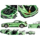 Модель автомобиля Heimanba Mercedes-Benz AMG Green Monster GTR в масштабе 1:18, спортивная модель из сплава со звуком и светом, детская игрушка, зеленый - изображение 3