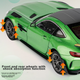 Модель автомобиля Heimanba Mercedes-Benz AMG Green Monster GTR в масштабе 1:18, спортивная модель из сплава со звуком и светом, детская игрушка, зеленый - изображение 8