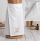 Спідниця (кілт) вафельна для сауни Ярослав білий - зображення 1