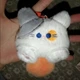 Мягкая игрушка-брелок «Кот-мороженое» (2в1), бело-серая с оранжевым хвостиком, 10 см - изображение 6