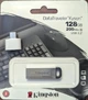 Флеш-накопитель Kingston DataTraveler Kyson 128GB USB 3.2 Gen 1 + переходник type C - изображение 2