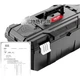 Коробка для зберігання інструментів DELIXI Black Diamond Thickened Toolbox, велика промислова фурнітура, портативний багатофункціональний інструмент для ремонту в автомобілі - изображение 3