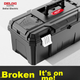 Коробка для зберігання інструментів DELIXI Black Diamond Thickened Toolbox, велика промислова фурнітура, портативний багатофункціональний інструмент для ремонту в автомобілі - изображение 5