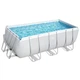 Каркасний басейн Bestway 56456 (122*201*412 см., об'єм: 8 124 л., картриджний фільтр-насос 2006 л/год, дозатор хлору, драбина) - зображення 3