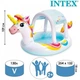 Дитячий надувний басейн Intex 58435 «Єдиноріг» (132*254 см, ↑109 см, борт: 18 см, об'єм: 130 л, ненадувне дно, серія: Baby Pools, навіс, фонтан) - изображение 7