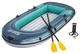 Човен надувний BestWay 61154 «Trek X3 Raft» (39*137*294 см, гребний, тримісний, трикамерний, весла ↔124 см, насос, надувне дно, до 360 кг) - изображение 2