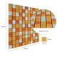 Мозаика из декоративного стекла Sticker Wall оранжевый 2200 298х298х4,5 мм (SW-00002365) - изображение 3