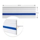 Плинтус РР самоклеющийся Sticker Wall белый с синей полоской 2300х70х4 мм (SW-00001831) - изображение 3