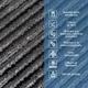 Плитка под ковролин без клеевого слоя Sticker Wall 500х500х4 мм черно-серый (SW-00002713) - изображение 4