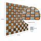 Мозаїка з декоративного скла Sticker Wall Сірий+оранж 2200 298х298х4,5 мм (SW-00002361) - зображення 3