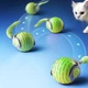 Іграшка для котів інтерактивна М'ячик з хвостом, що рухається Cat toy ball Зелений - зображення 2